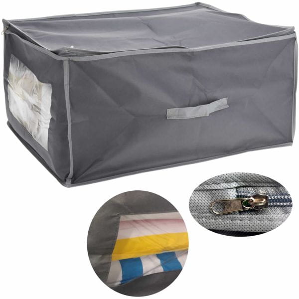XL Vlies Unterbettkommode Grau 60x35x40 Unterbettbox Aufbewahrungsbox